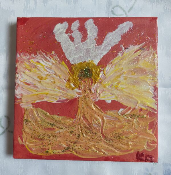 Engelbild "Engel des Segens" Acrylbild