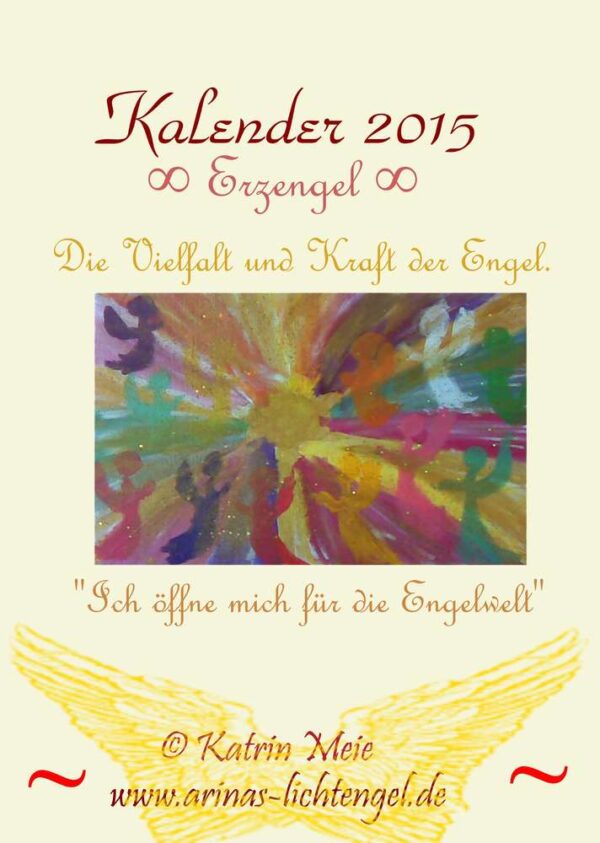 Engel Kalender "Erzengel 2015" Engelbilder und Affirmation