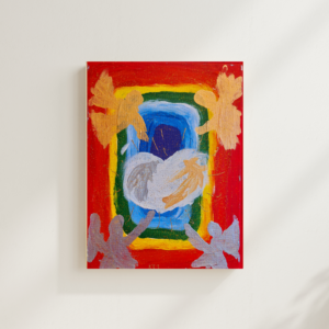 Energiebild Engelchor der Herzen Engelbild Acrylbild