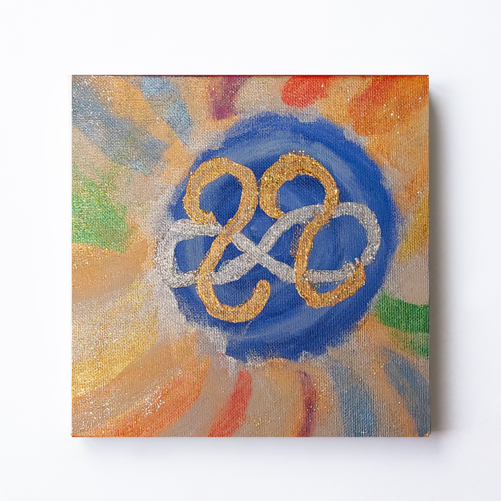 Engelbild "Reinigung und Auflösung" Energiebild Acrylbild