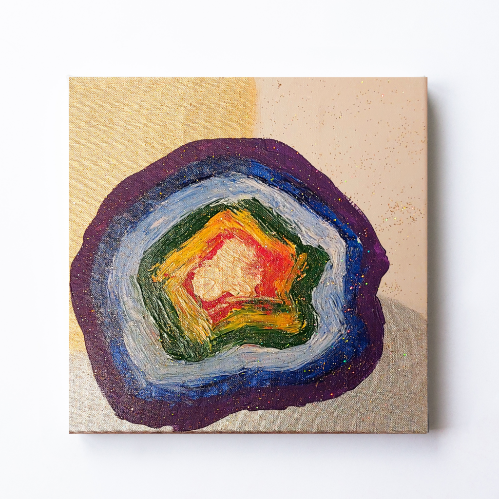 Original Energiebild "Gottes Stern" Engelbild in Acrylfarbe
