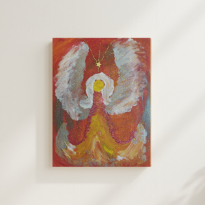 Original Engelbild "Engel der Neugeburt" Acrylbild