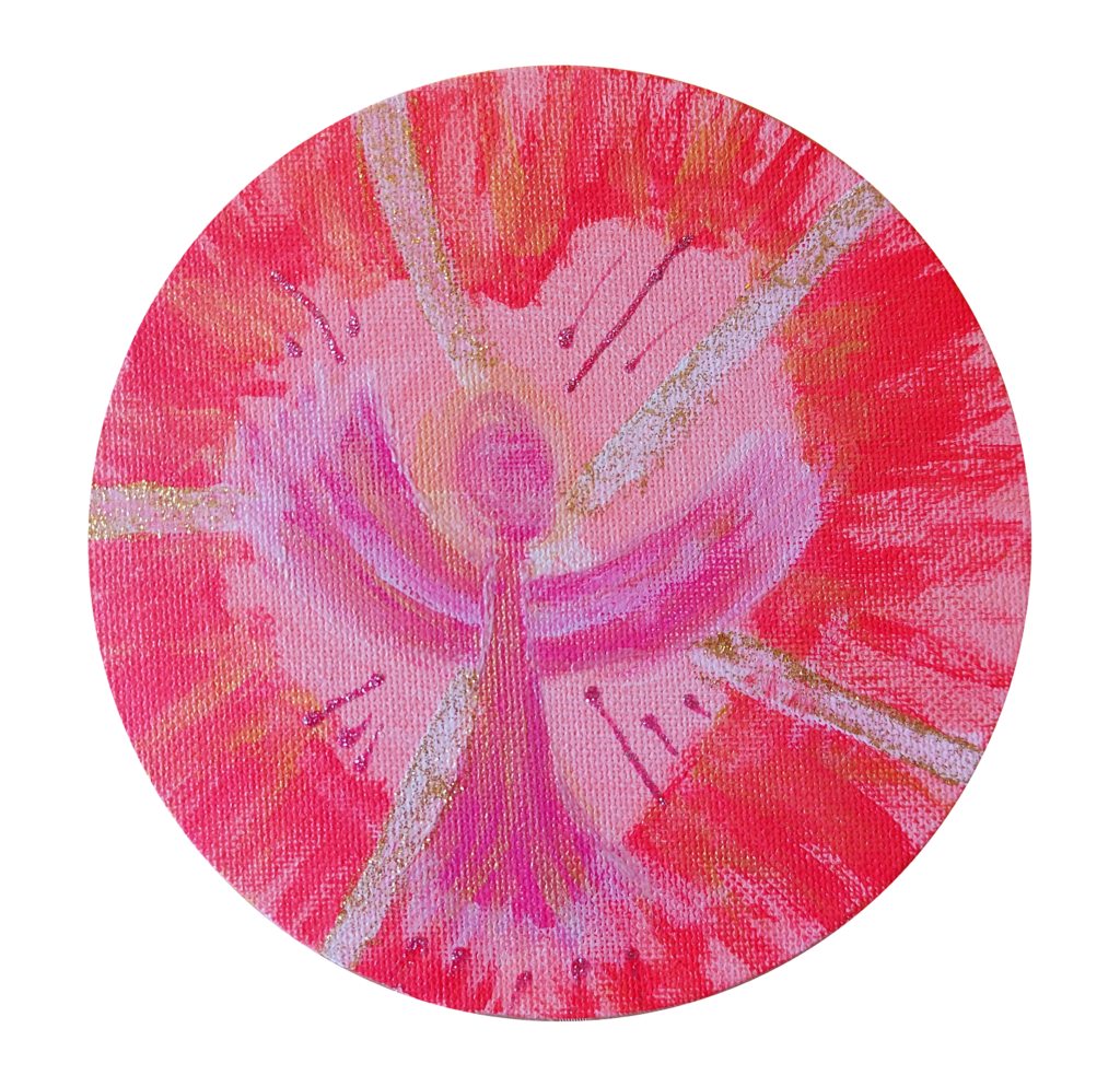 Original Engelbild "Jesus Christus" Engel in Acryl