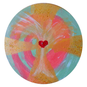 Original Engelbild "Aufgestiegene Meisterin Minerva"