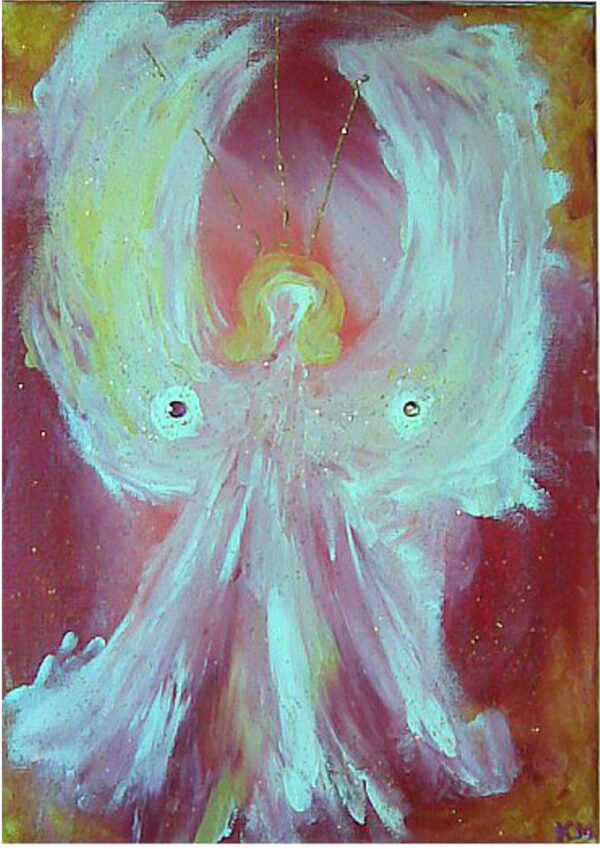 "Erzengel Gabriel Lichtenergie" Original Engelbild in Acrylfarbe