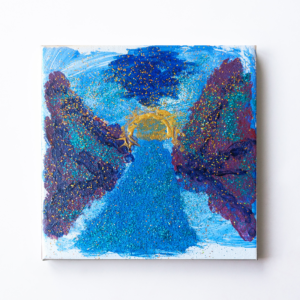 Original Engelbild "Erzengel Michael" Schutzengel Acrylbild