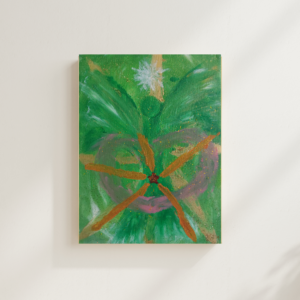 Original Engelbild Erzengel Raphael "Heilenergie" Acryl Wandbild