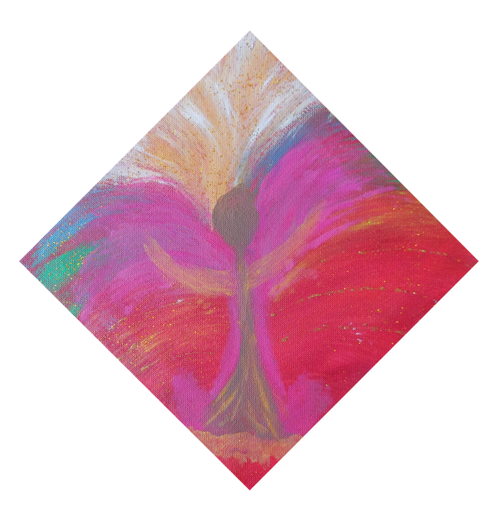Maria Magdalena - Engel der heiligen Weiblichkeit - Original Acryl Engelbild