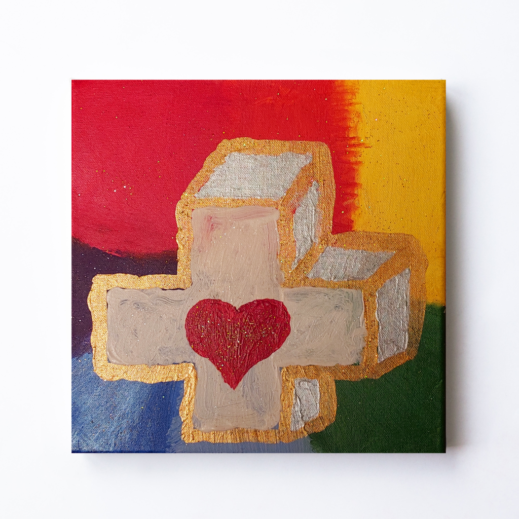 Original feng shui Kunst "Gottes Herz" Wandbild