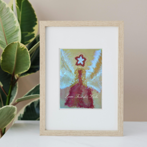 Engel Postkarte "Zum Fest der Liebe" Weihnachtskarte Engelkarte