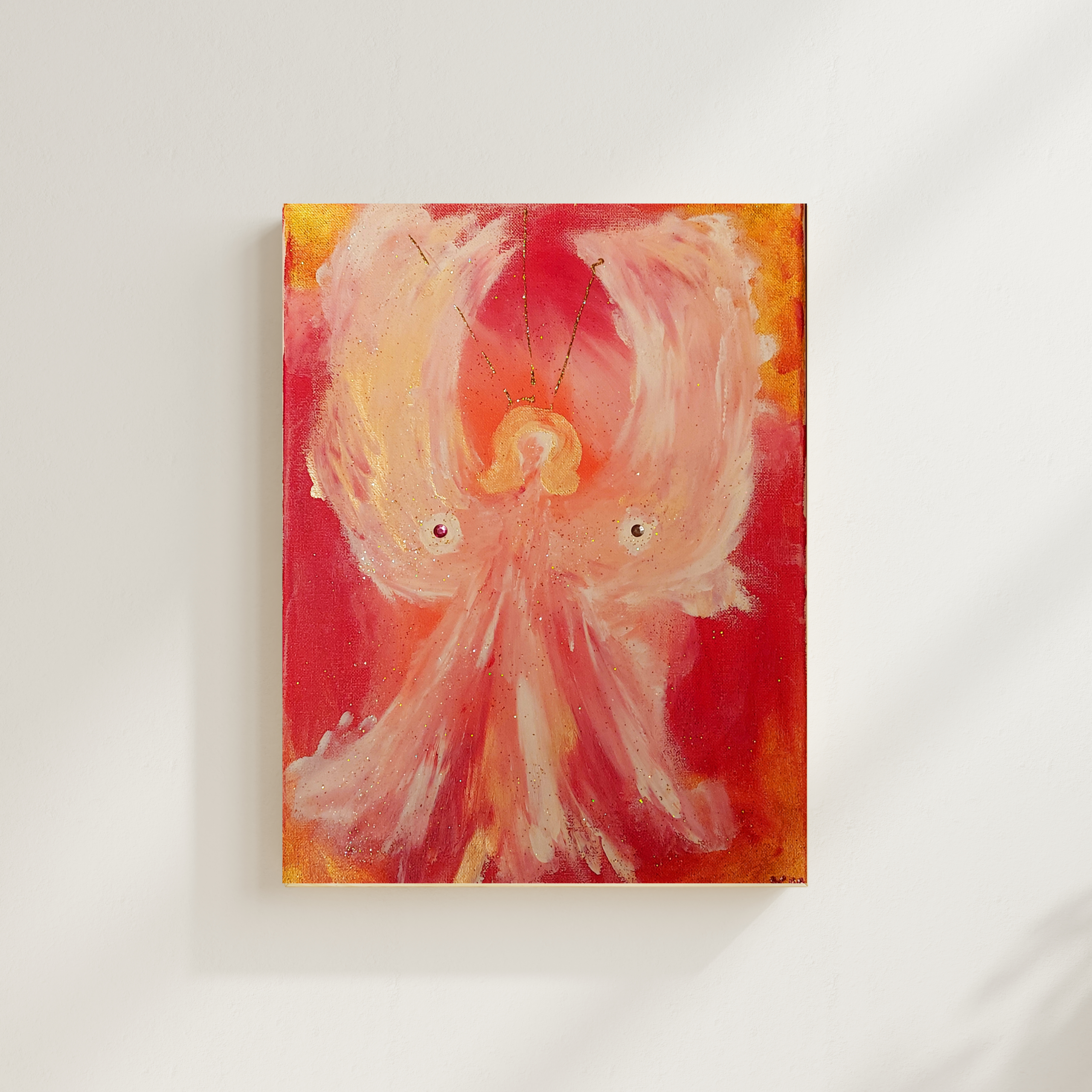 "Erzengel Gabriel Lichtenergie" Original Engelbild in Acrylfarbe