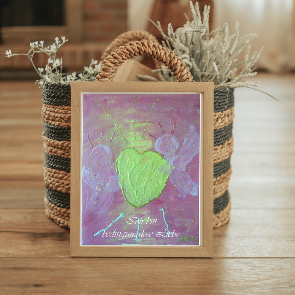 Engel Postkarte "Ich bin bedingungslose Liebe!" Engelkarte senden