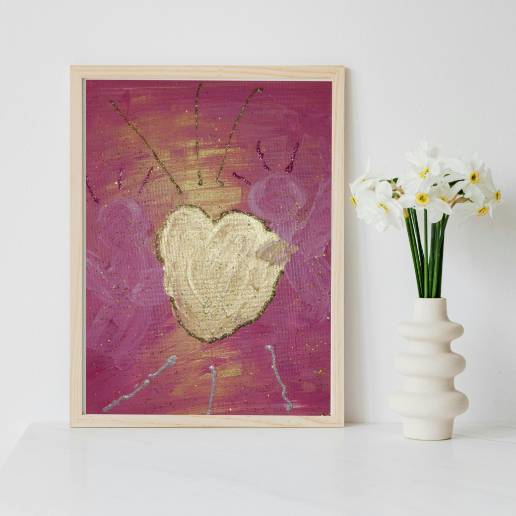 Engelbild "Engel der bedingungslosen Liebe", Schutzengelbild Kunstfoto