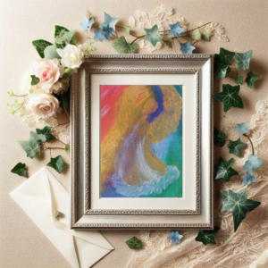 Engel Postkarte "Regenbogenengel" Künstlerkarte